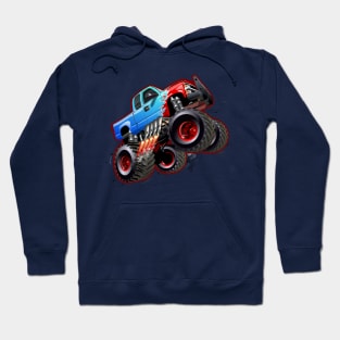 Cartoon monster truck Hoodie